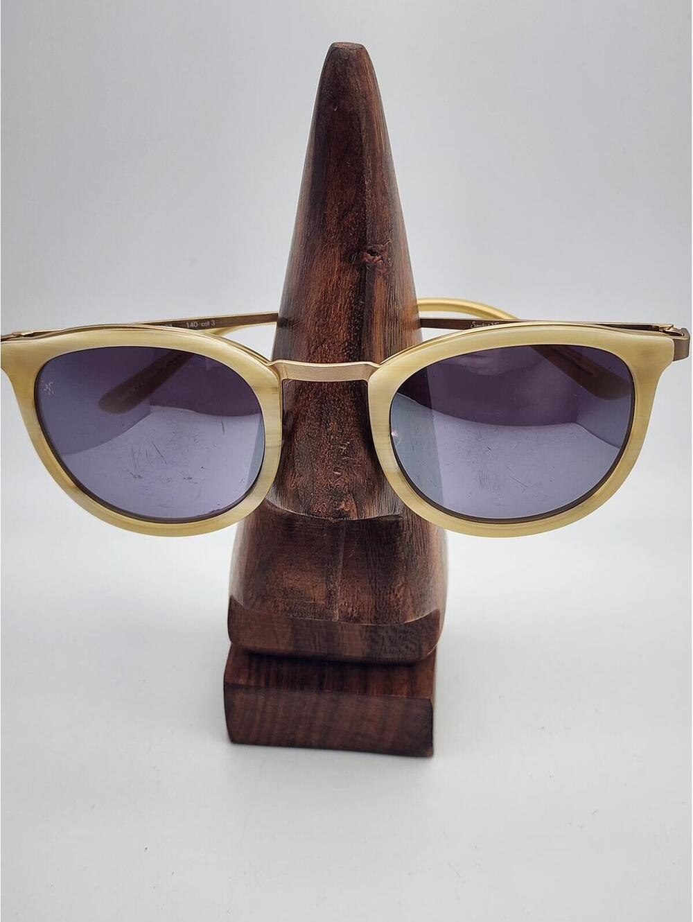 Smoke X Mirrors Shout Cream Frame Sunglasses with Purple Lenses